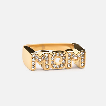 MOM Zirkon Ring 18K Guldbelagt