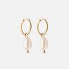 Perle Hoops Ferskvandsperler 18K Guldbelagt 14mm