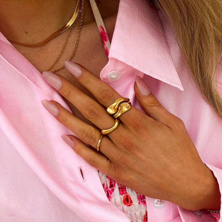 Aura Ring 18K Guldbelagt - Josephine Nord