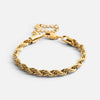 Twisted Rope Armbånd 18K Guldbelagt 5mm