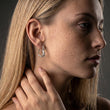 Lava Heart Hoops Øreringe Sølvfarvet