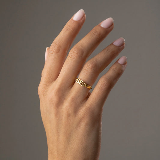 SIS Ring 18K Guldbelagt