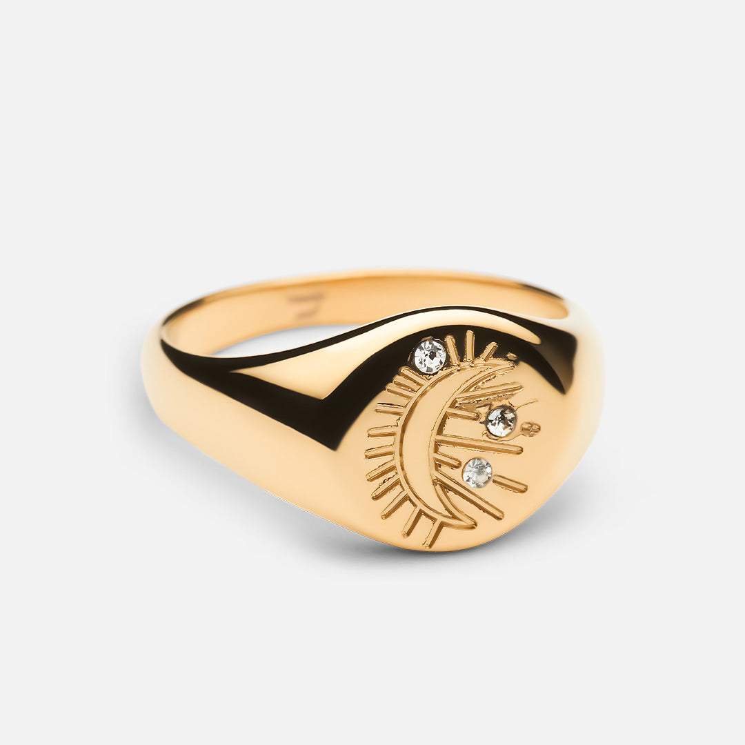 Dreams Moon Ring 18K Guldbelagt - Josephine Nord