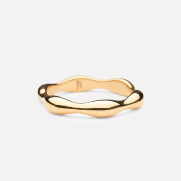 Flow Ring 18k Guldbelagt - Josephine Nord