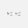 Sunset Square Studs Øreringe Sølvfarvet