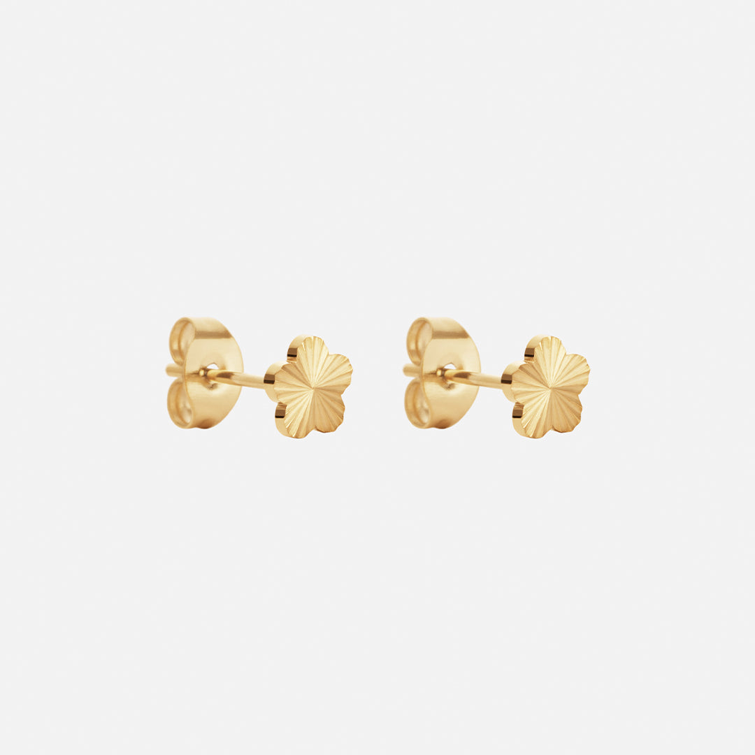 Sunset Flower Studs Øreringe 18K Guldbelagt