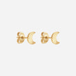 Sunset Moon Studs Øreringe 18K Guldbelagt