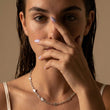Sunset Heart Halskæde Sølvfarvet