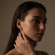 Sunset Square Studs Øreringe 18K Guldbelagt