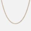 Tennis Supreme Zirkon Halskæde 18K Guldbelagt 4mm