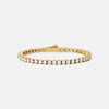 Tennis Supreme Zirkon Armbånd 18K Guldbelagt 3mm