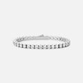 Tennis Supreme Zirkon Armbånd Sølvfarvet 4mm