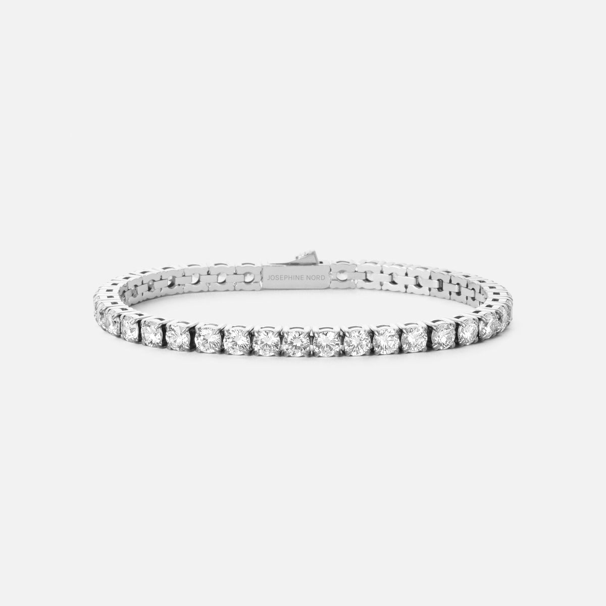 Tennis Supreme Zirkon Armbånd Sølvfarvet 4mm