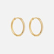 Zirkon Hoops Øreringe 18K Guldbelagt 20mm