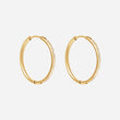Zirkon Hoops Øreringe 18K Guldbelagt 24mm