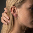 Zirkon Hoops Øreringe 18K Guldbelagt 24mm