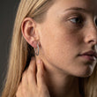 Zirkon Hoops Øreringe Sølvfarvet 24mm